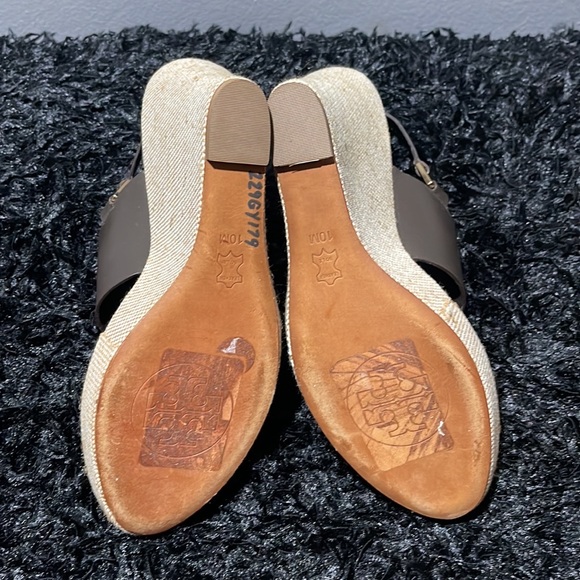 Tory Burch Wedge Sandal - Size 10 - NEW - Picture 3 of 6